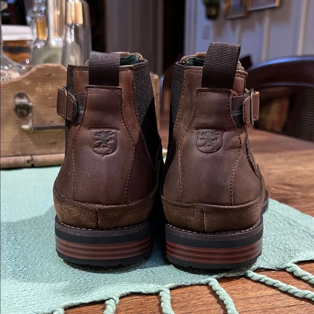Stacy Adams Oscar Buckle Chelsea Leather and Suede Boots